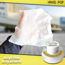 Load image into Gallery viewer, Hand Pop, Hand Wipes, Lemon Or Fresh Scent, 24 Single Use Wet Wipes Towelette, Alcohol Free Hand Wipes, Super Convenient Application, Hand Wipes Travel Size.
