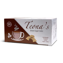 Load image into Gallery viewer, Teona's White Sugar, Individually Wrapped White Sugar Cubes, (152 Cubes) Perfect Sized Sugar Cubes For Tea And Coffee, 1 Pound Box Raw Sugar Cube, Perfect For Entertaining Guest. 100% Beet Root