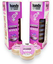 Load image into Gallery viewer, Feminine Wet Wipes, PH Balanced, Scented Pack of 20 Individually Sealed Pods, Alcohol Free, Hygiene Wipes, Travel Size.