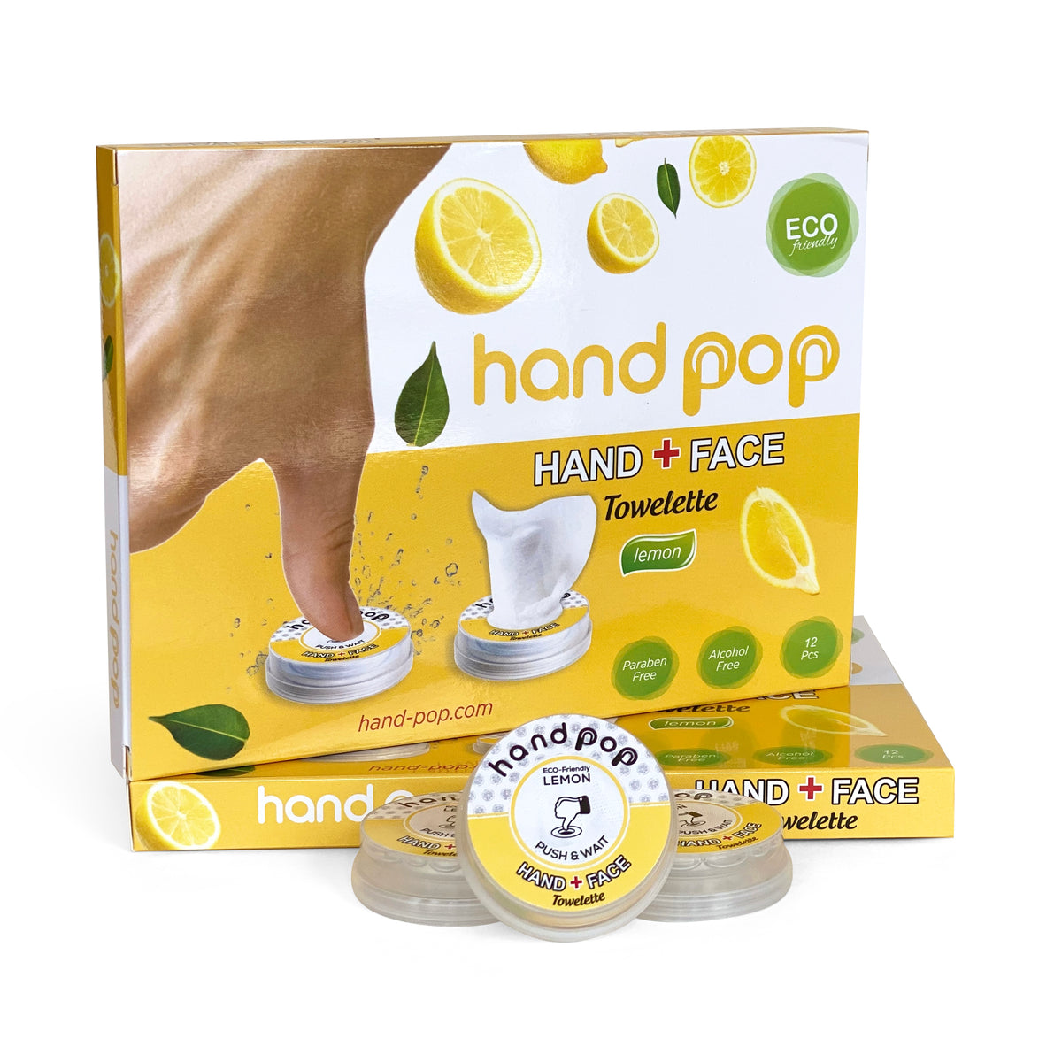 Coconut scented antibacterial hand wipes Grab & Go (7 pack) – Popmask London