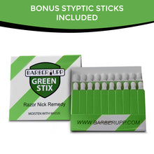 Load image into Gallery viewer, BarberUpp,Razor For Men, Long Handle (Brass) Safety Razor,Free Styptic Sticks,Astra Razor Blades Included, Single Blade Razor Perfect Addition To Your Safety Razor Kit.