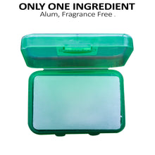 Load image into Gallery viewer, BarberUpp Alum Block, After Shave,100% Alum, Shaving Accessory, (3.5 oz / 100 grams) Storage Case Included,Styptic skin soothing Alum Green Blok.