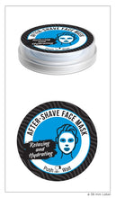 Load image into Gallery viewer, After shave Mask For Men, Menthol Scent, Alcohol Free 40 Applications, 40 Single Use Mens Aftershave Towelettes,Travel Size, Soothes Shaving Irritation.