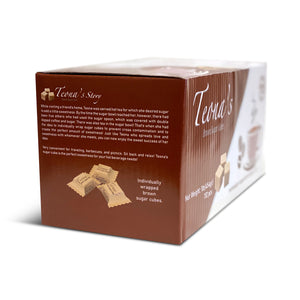 Teona's White Sugar, Individually Wrapped White Sugar Cubes, (152 Cubes) Perfect Sized Sugar Cubes For Tea And Coffee, 1 Pound Box Raw Sugar Cube, Perfect For Entertaining Guest. 100% Beet Root