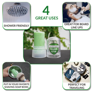 BarberUpp Shaving Soap, Smooth Thick Rich Shaving Foam, Shaving Cream For Men, Includes Convenient Storage Case.